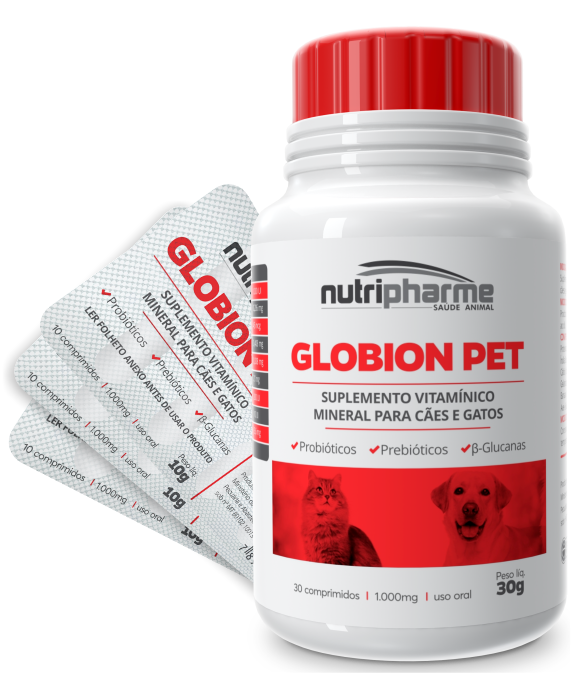 GLOBION PET SUPLEMENTO VITAMÍNICO MINERAL PARA CÃES E GATOS